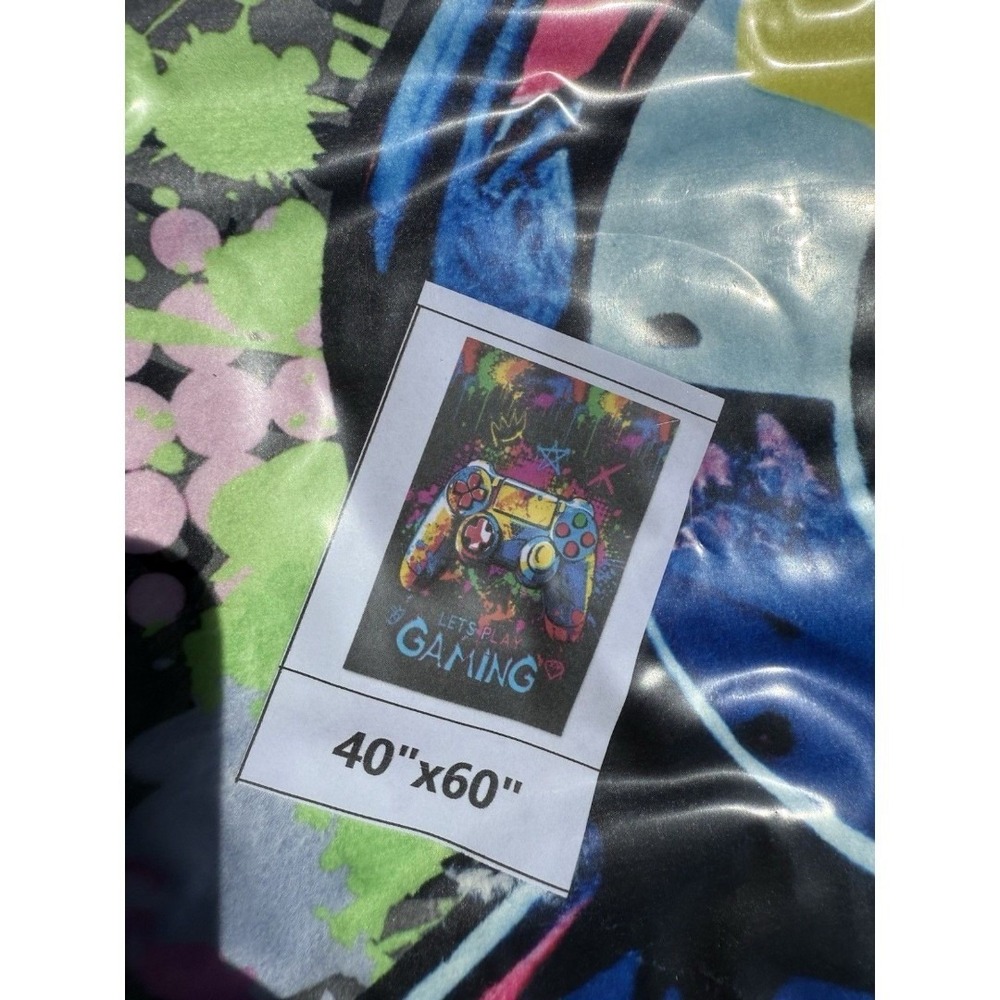 Gamer Blanket Super Soft Gaming Throw Blanket Cozy 60 X 40